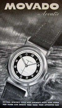 
Movado Acvatic montre vintage acier