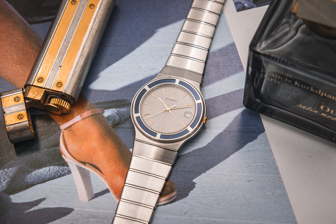 
Eterna Galaxis montre vintage acier