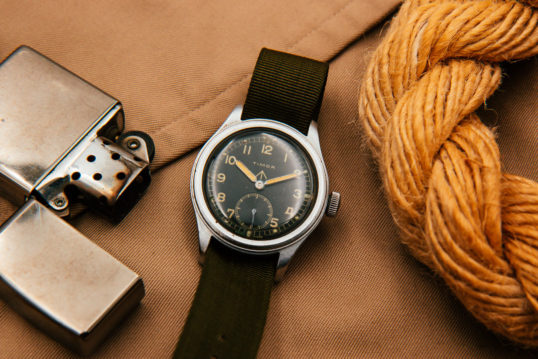 
Timor Dirty Dozen montre vintage acier