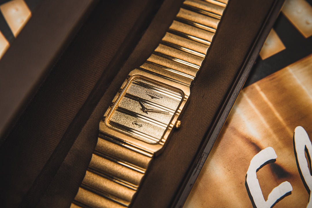 
Longines Polo montre vintage plaqué or