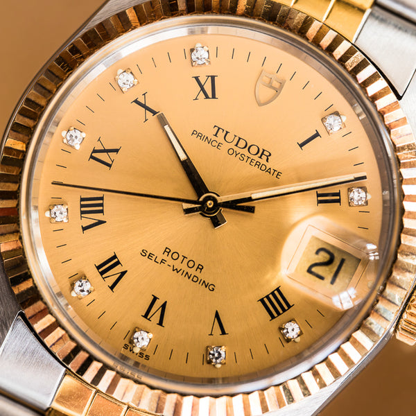 
Tudor Prince OysterDate montre vintage bicolore