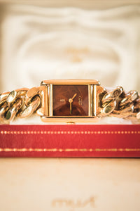 
Cartier Must de Tank PM Roy King montre vintage vermeil