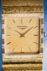 
Longines L.7.867.2 Bark Finish montre vintage plaqué or