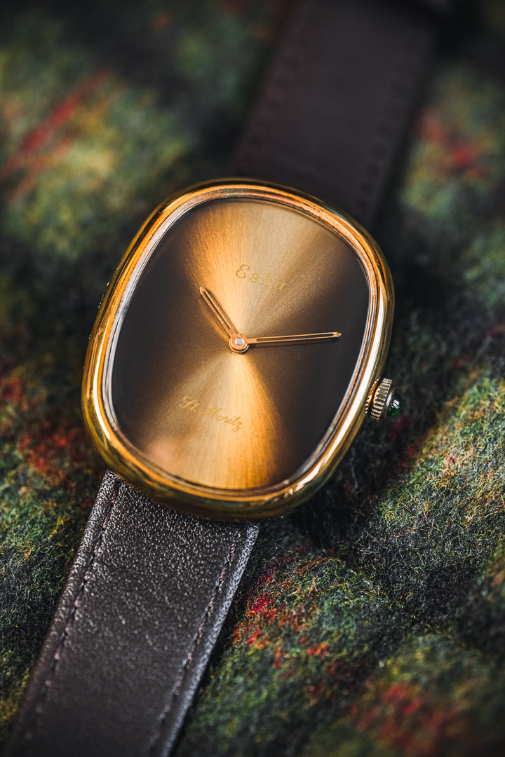 
Eska St. Moritz montre vintage plaqué or
