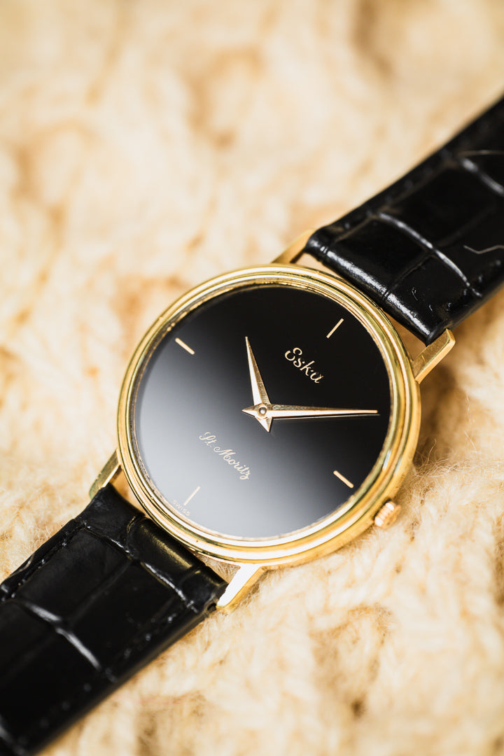 
Eska St. Moritz montre vintage plaqué or