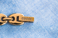 
Gucci Lunettes interchangeable montre vintage plaqué or