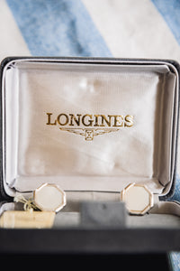 
Longines Boutons de manchette montre vintage acier