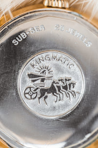 
Movado Kingmatic Sub-Sea montre vintage plaqué or rose