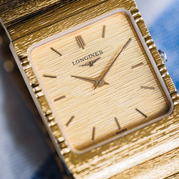 
Longines L.7.867.2 Bark Finish montre vintage plaqué or