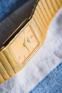 
Longines L.7.867.2 Bark Finish montre vintage plaqué or