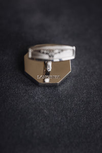 
Longines Boutons de manchette montre vintage acier