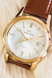 
Movado Kingmatic Sub-Sea montre vintage plaqué or rose