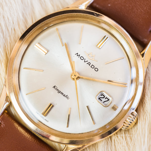 
Movado Kingmatic Sub-Sea montre vintage plaqué or rose