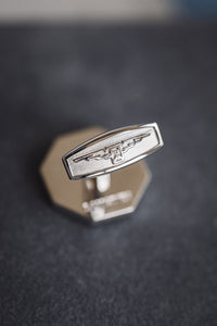 
Longines Boutons de manchette montre vintage acier