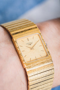 
Longines L.7.867.2 Bark Finish montre vintage plaqué or