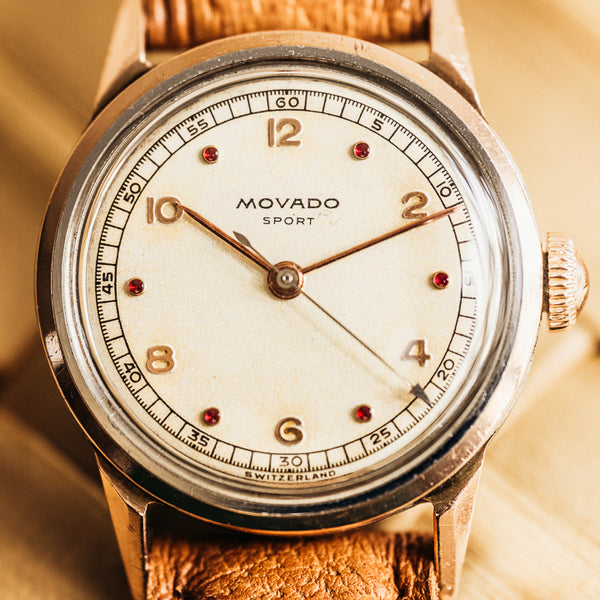 
Movado Sport montre vintage plaqué or