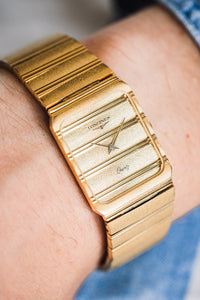 
Longines Polo montre vintage plaqué or