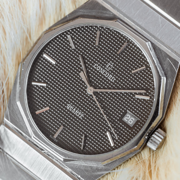
Concord Mariner SG montre vintage acier