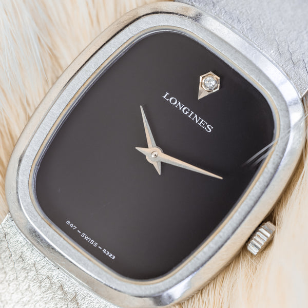 
Longines Ellipse Diamond Pip montre vintage acier