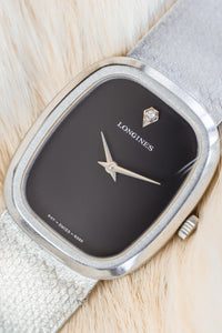 
Longines Ellipse Diamond Pip montre vintage acier