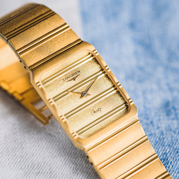 
Longines Polo montre vintage plaqué or