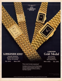 
Longines Gold Medal Olympics 1984 montre vintage bicolore