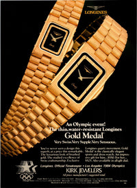 
Longines Gold Medal Olympics 1984 montre vintage bicolore