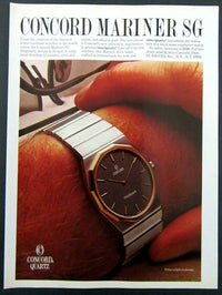 
Concord Mariner SG montre vintage acier